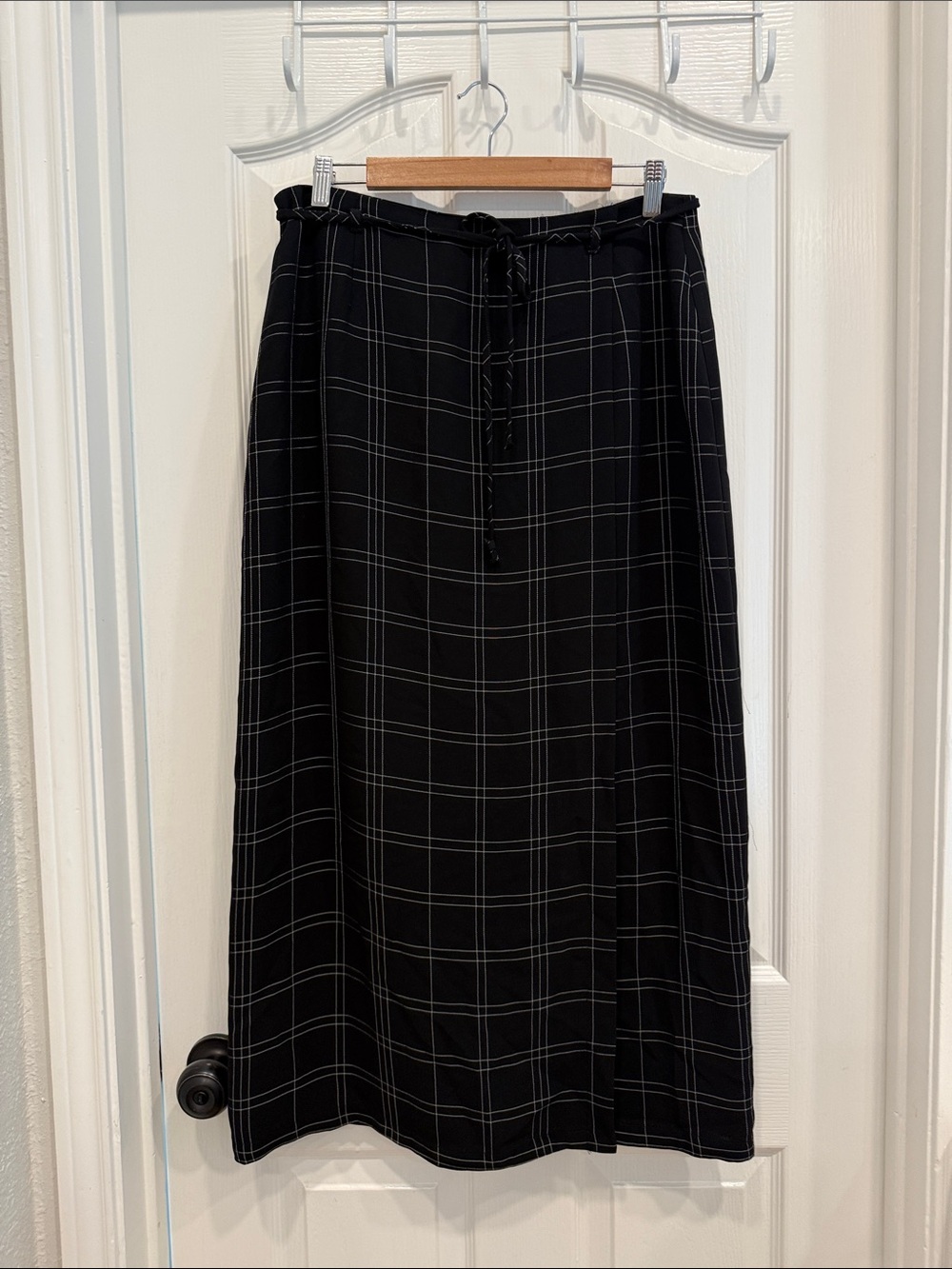 Laura Scott vintage plaid maxi skirt
